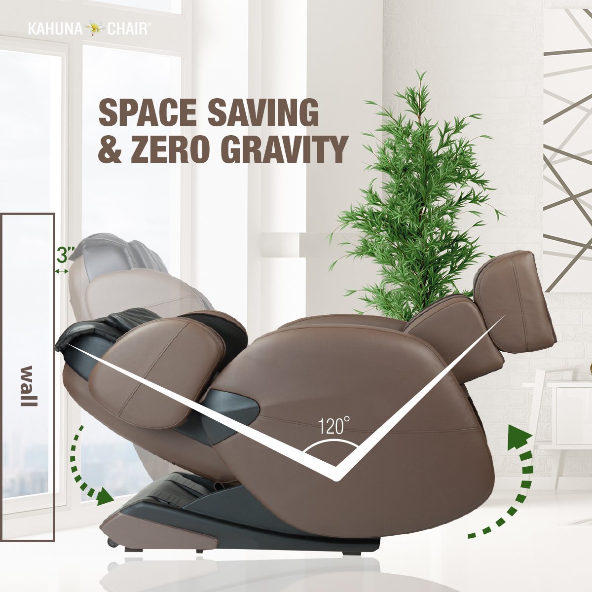 Space saving 2024 massage chair